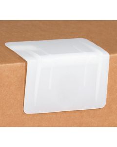 3 1/2" x 2" -  White Plastic  Strap  Guards