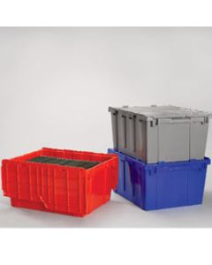 18 1/4" x 20 7/8" x 9 7/8" Red Stack & Nest Container