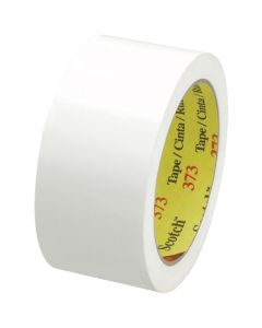 2" x 55 yds.  White (6  Pack)3M 373  Carton  Sealing  Tape