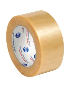 2" x 55 yds.  Clear (6  Pack)2.2  Mil PVC  Natural  Rubber  Tape