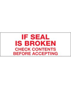 2" x 55 yds. - " If  Seal  Is  Broken..." Tape  Logic®  Pre- Printed  Carton  Sealing  Tape