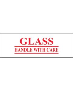 2" x 55 yds. - " Glass -  Handle  With  Care" Tape  Logic®  Pre- Printed  Carton  Sealing  Tape