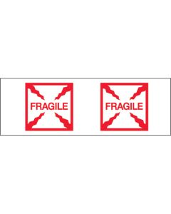 2" x 55 yds. - " Fragile ( Box)" Tape  Logic®  Pre- Printed  Carton  Sealing  Tape