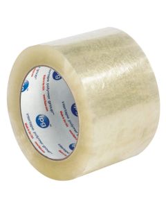 3" x 125 yds.  Clear" Whisper  Smooth"  Acrylic  Carton  Sealing  Tape