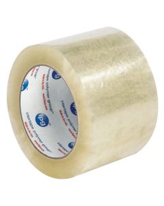 3" x 125 yds.  Clear (6  Pack)" Whisper  Smooth"  Acrylic  Carton  Sealing  Tape