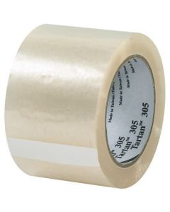 3" x 110 yds.  Clear3M 305  Carton  Sealing  Tape