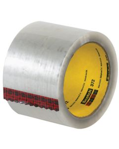 3" x 55 yds.  Clear3M 372  Carton  Sealing  Tape