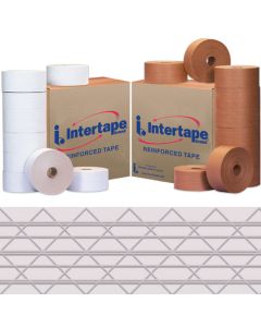 3" x 450'  White Intertape™  Carton  Master  Reinforced  Tape