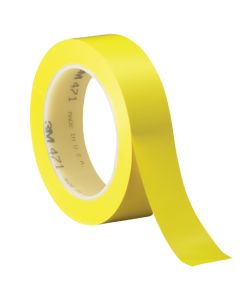 1" x 36 yds. (6  Pack)  Yellow3M 471  Vinyl  Tape