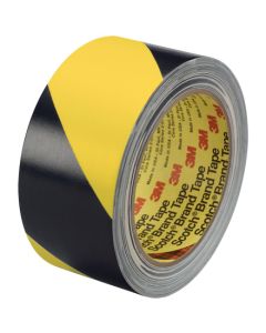 2" x 36 yds. (2  Pack)  Black/ Yellow3M 5702  Striped  Vinyl  Tape