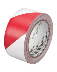 2" x 36 yds.  Red/ White3M 767  Striped  Vinyl  Tape