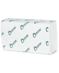 Advantage®  White  Single- Fold  Towels