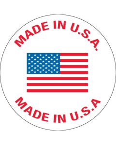 1"  Circle - " Made in U.S.A."  Labels