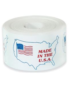 3" x 4" - " Made in the U.S.A."  Labels