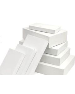 10" x 7" x 1 1/4" White Apparel Boxes