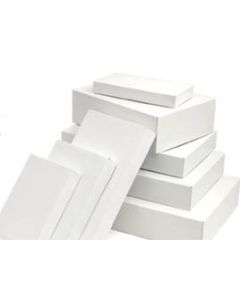 11 1/2" x 8 1/2" x 1 5/8" White Apparel Boxes