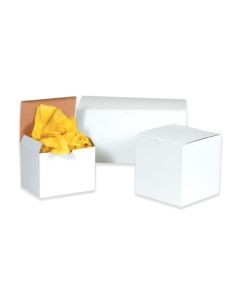 8" x 8" x 3 1/2" White Gift Boxes